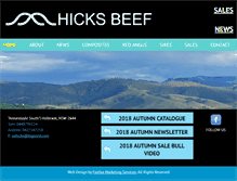 Tablet Screenshot of hicksbeef.com.au